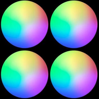 4pcs Light-up Golf Balls for Night Training