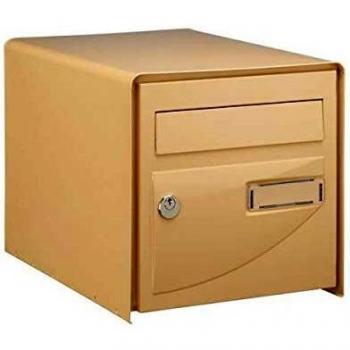 Boîte aux lettres Probat simple face verte RAL 6005 DECAYEUX acier électro-zingué laqué anti-vol