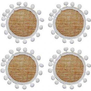 Eco-Friendly Hessian Coaster Set