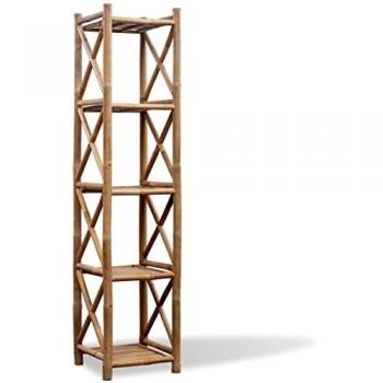 VidaXL 5-Tier Bamboo Shelf (Square)