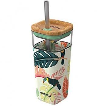 Travel mug Liquid Cube toucans 54 cl Quokka Noir