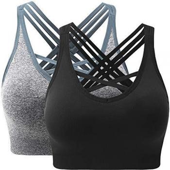 Yoga and Gym Impact-Resistant Padded Bra