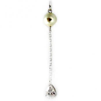 Catherine White Silver Pendant by Les Trésors De Lily
