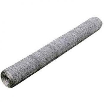 VidaXL Chicken Wire Fence Galvanised Steel 25x1 m Silver