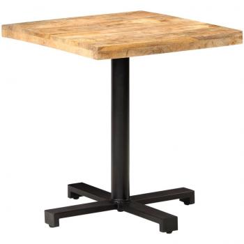 VidaXL Bistro Table Square 27.6x27.6x29.5 Rough Mango Wood