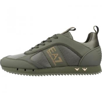 Baskets à Semelle Plate EA7 Emporio Armani – Vert