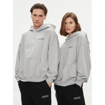 Grün‑Farbbänder Hoodie Unisex Basic 2005 – Graues Oberteil
