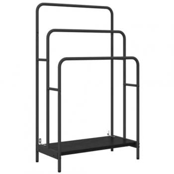 VidaXL Kleiderständer Schwarz Eichen-Optik 60 cm hoch