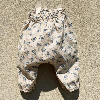 Jean mini fleurs bébé fille coréen 0-2 ans