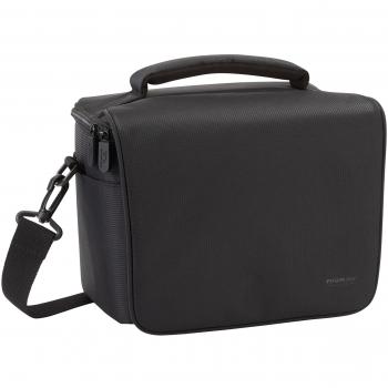 RIVACASE DSLR Shooting-Case – Elegante Schwarz-Schußtasche mit gepolstertem Innenfutter und verstellbaren Fächern