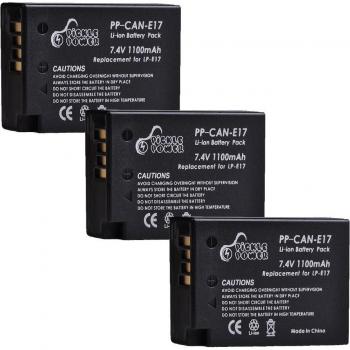 4Pcs LP-E17 Battery & USB Dual Charger for Canon EOS 200D M3 M5 M6 750D 760D T6i T6s 800D 8000D