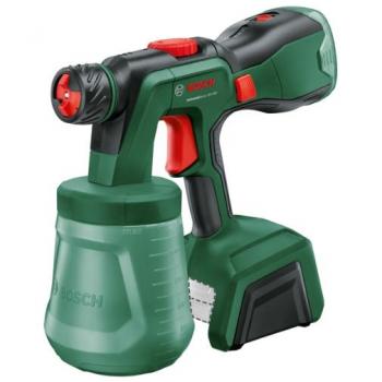 Pistola Bosch UniversalSpray 18V-300 con depósito de 1200 ml y flujo de 2 m²/min