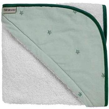 Celestial Dreams Hooded Baby Towel, Mint Green