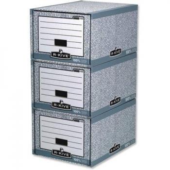 Fellowes Bankers Box System Storage Drawer Gry/White (Pack of 5) 01820