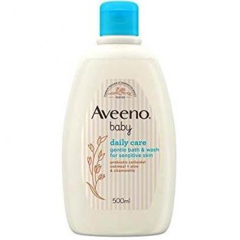 Aveeno Baby, Detergente Fluid Daily Care, Bagnoschiuma per Pelle Secca e Delicata, 500 ml
