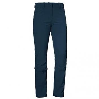 Zip-away-Hose SCHÖFFEL Pants Engadin1 Zip Off Gr. 42, Normalgrößen, blau (dunkelblau) Damen Hosen