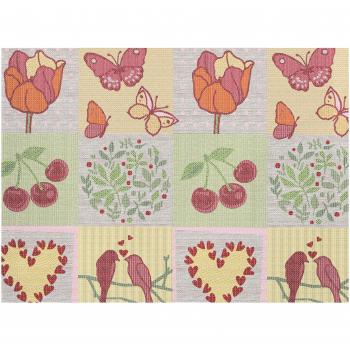 APELT Platzdecke 32x45cm – Gelb+Farben