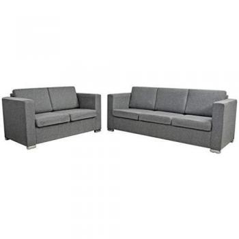 Two‑Seat Vida XL Light Grey Sofa Pack