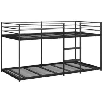 Steel Bunk Bed Kit – 107x203cm, Black (Without Mattress)