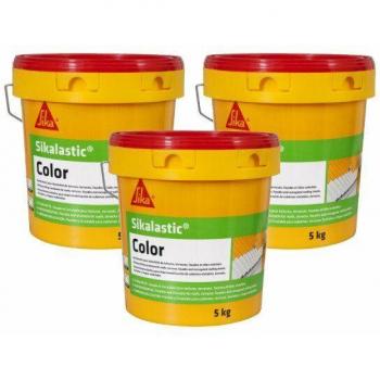 Kit de 3 Capas Sika Lastic para Tejados, 5 kg cada una