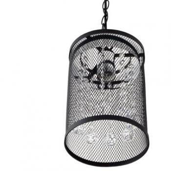 Davy Lampadaire Noir Chrome 1x27