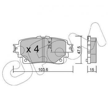 Pastiglie freno CIFAM 822‑1229‑0