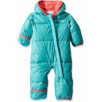 Mono de esquí infantil Columbia Snuggly Bunny, Azul (Geyser Sparkler/Wild Salmon)