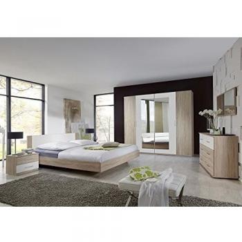 PEGANE Rustic Bedroom Set imitation Chêne en Panneau de Particules