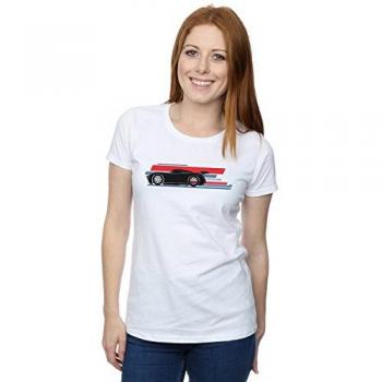 Disney Cars Storm Stripe Cotton Top – Female, Size L, White