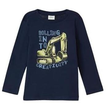 Kinderlangarm T-Shirt S.OLIVER JUNIOR – Frontdruck, hüftbedeckend
