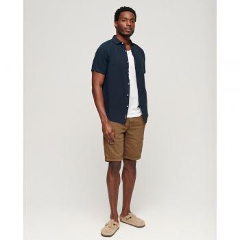 Bermuda Superdry Officer Chino Marrón Para Hombre