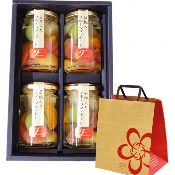 Fumiko Farm ZoeteVerwennerij Sweets Westelijke Geschenkperzik Kompott Wakayama 140g, 4 flessen (transport inbegrepen)