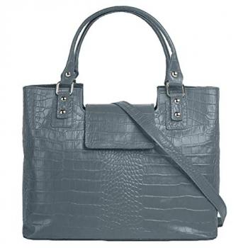 Cluty Henkeltasche, Damen, echt Leder, Made in Italy