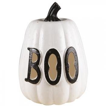 Citrouille Boo Lumineuse 26x19cm