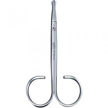 Blisterverpackte Nasen-/Ohrenhaarschere Rubis (Silber)