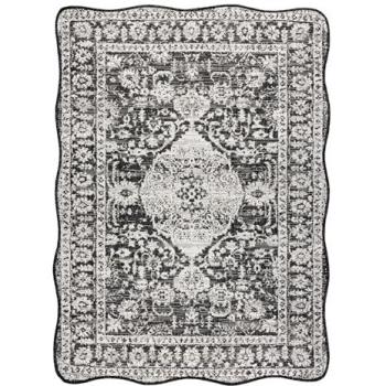 Black & Ecru Sisal Rug 2762 – Modern Frame Edition