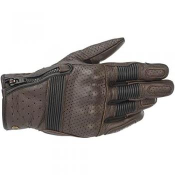 Guantes de Moto Alpinestars Rayburn V2 Estilo Vintage Piel Perforada Marrón Talla 3XL