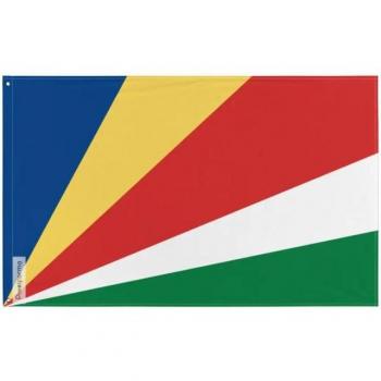 Polyester Flagge Seychellen – 192 × 288 cm – Doppelseitig bedruckt, Ösen