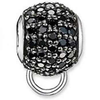 Carrier Noir Sabo Femme 925 Pavé Argent