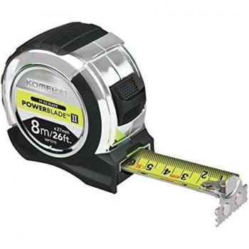 Komelon Powerblade Tape Measure Imperial & Metric 26ft / 8m 27mm