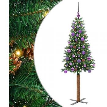 VidaXL Sapin Vert Mince 150 cm en PVC et Bois de Pin
