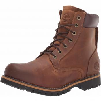 Timberland Men's 6 Inch Waterproof Lace-up Boots, Rugged, Brown