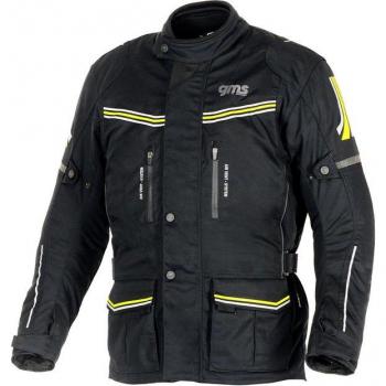 Veste moto femme GMS Terra Eco Noir Jaune XL