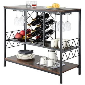 Wine & Spirits Buffet – 40 Farmhouse Wood Bar Unit