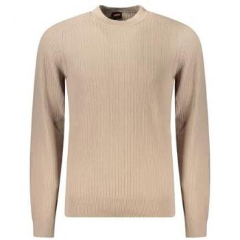 BOSS Strickpullover „Klincru“ – Runder Hals, Männerorange, Größe M