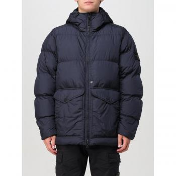 Men's Medium Blue Jacket from Stone Island