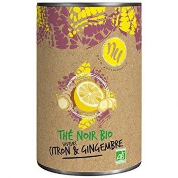 NU Thé Noir Bio Saveurs Citron/Gingembre 90 g