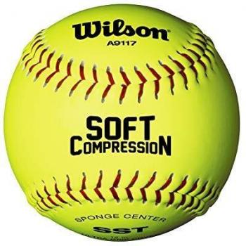12‑Inch Yellow Wilson SCB Softball