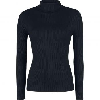 Pull Tricoté Femme Noir – Hell Bunny Rockabilly Haut Spiros XS‑XL