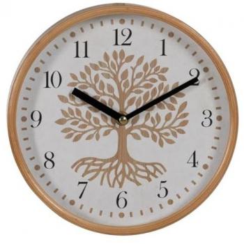 Horloge décorative arbre en bois